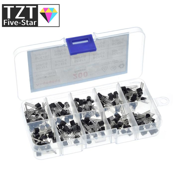 1BOX 200pcs=10 Values*20pcs Transistor kit Assort set BC327/BC337/BC517/BC547/BC548/BC549/BC550 BC55