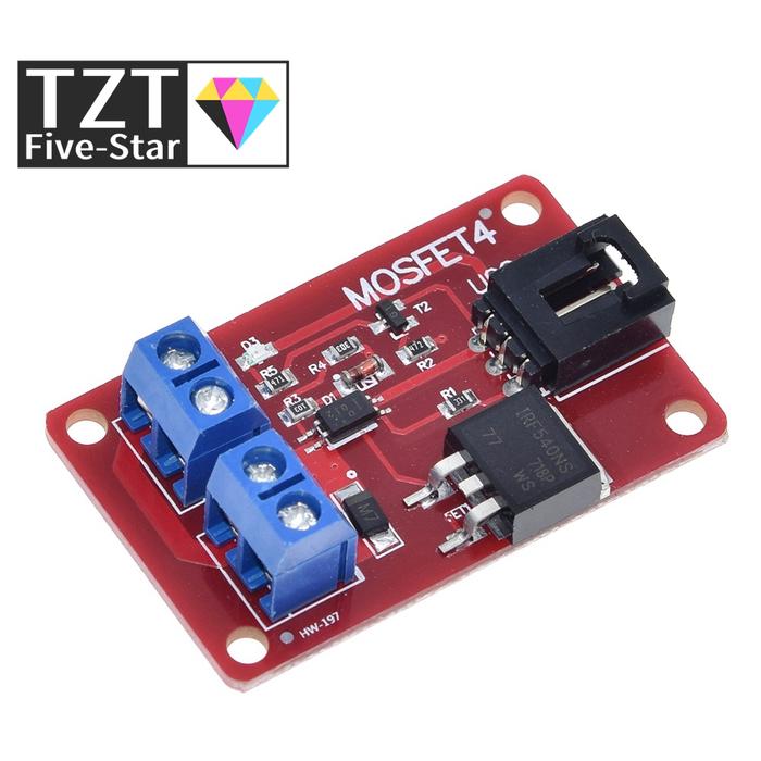 TZT 1 Channel 1 Route MOSFET Button IRF540 + MOSFET Switch Module for Arduino