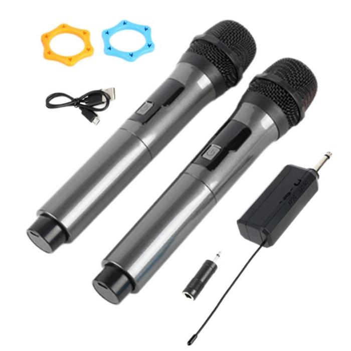 Karaoke Microphones Long-Distance Microphones With Rechargeable Receiver Clear Sound Noise Reduction