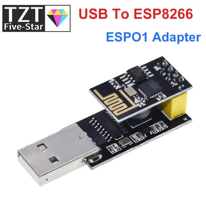 ESP01 Programmer Adapter UART GPIO0 ESP-01 Adaptater ESP8266 CH340G USB to ESP8266 Serial Wireless W