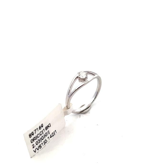Cincin Berlian White 0.142 ct - 2.03 gr  [GE-897169] By Galeri 24