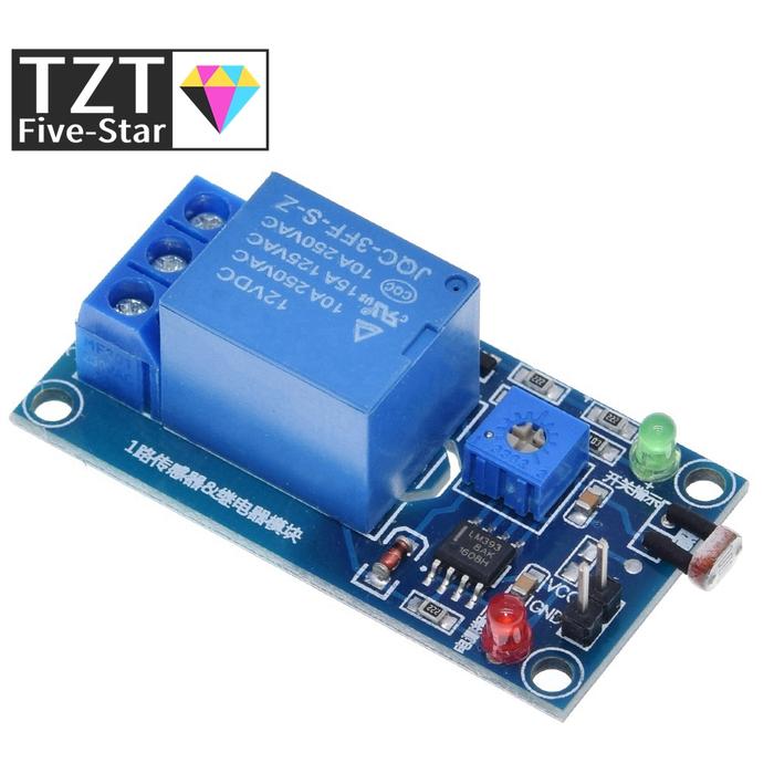 5V 12V Light Photoswitch Sensor Switch LDR Photoresistor Relay Module Light Detection Photosensitive