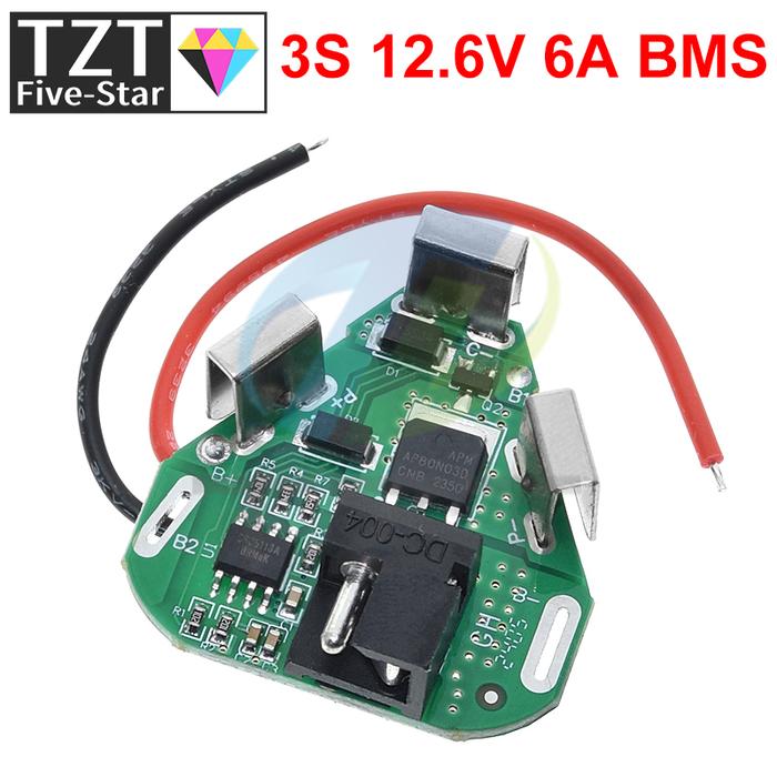 3S 12.6V 6A BMS Li-ion Lithium Battery Protection Board 18650 Power Bank Balancer Battery Equalizer 