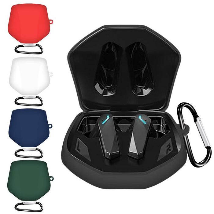 Earbuds case For Lenovo GM2 Pro Wireless Headset Silicone Zipper Hard Carry Bag Earphone Travel Bag