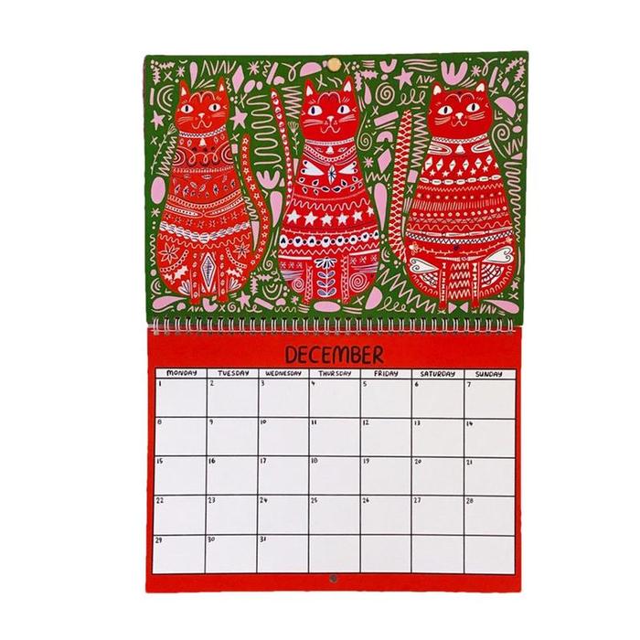 Cat Daily Scheduler 2025 Planning Daily Scheduling Flipping Calendar For Classroom Wall Planner For 