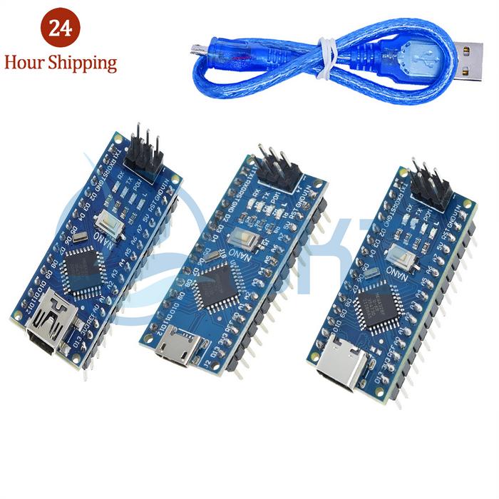 Promotion For arduino Nano 3.0 Atmega328 Controller Compatible Board WAVGAT Module PCB Development B