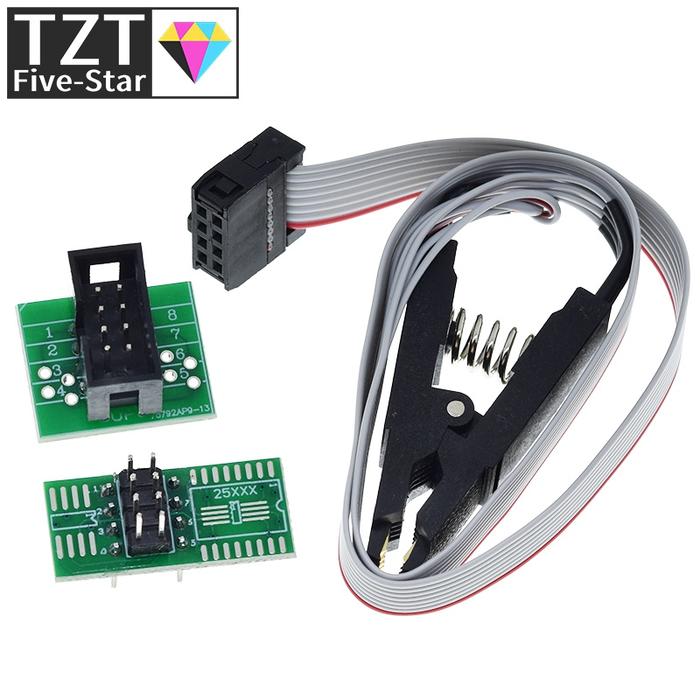High quality SOIC8 SOP8 Test Clip For EEPROM 93CXX/25CXX/24CXX in-circuit programming on USB Program