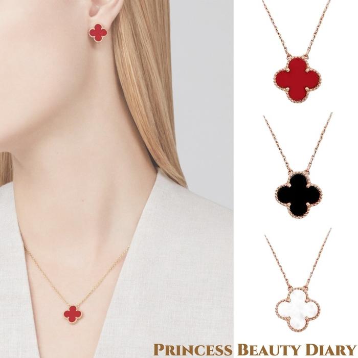 Necklace Van Cleef Arpels Vca Kalung Wanita 18K Emas Tidak Pudar/Van Cleef Kalung/Kalung Korea/Fashi