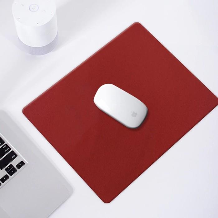 Mousepad L – Bahan Kulit Mouse Komputer Laptop Kantor Keyboard Alas