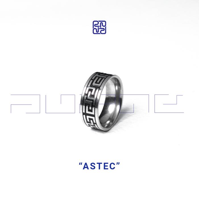 Racabel Astec Ring - Cincin Pria Wanita Titanium Elegan Anti Karat Asli Original