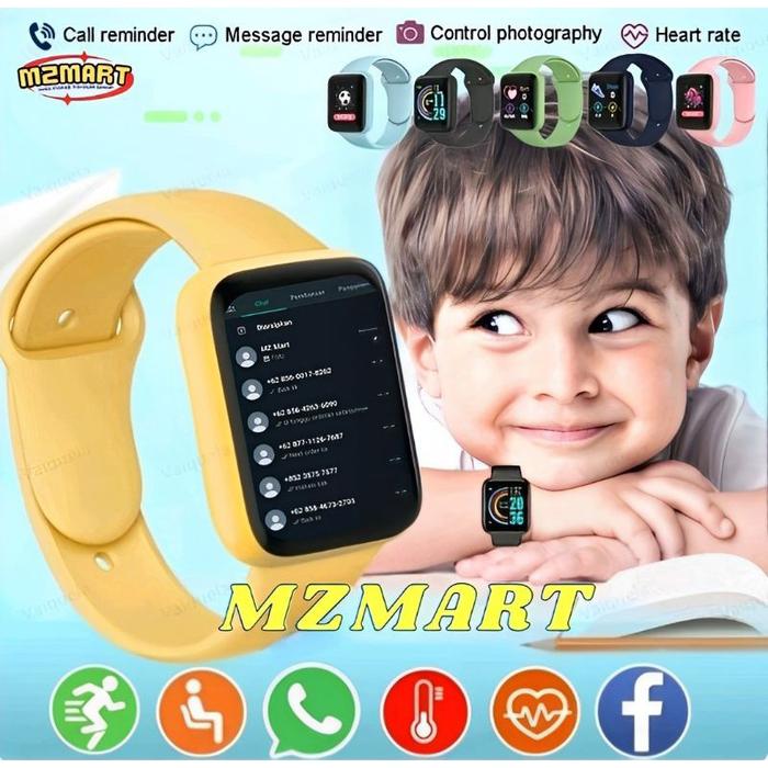 Jam Tangan Hp Pintar Android SmartWatch Anak Pria Wanita Dewasa Led Pelacak Kebugaran