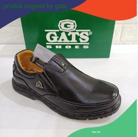Sepatu Pria Gats LB 5005 Black.Sepatu Kerja/Kantor Original Gats