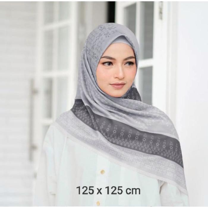 Obral Terlaris Syari Jihanayaa Abu / Kerudung Segi Empat / Jilbab Instan / Hijab Terbaru Termurah Ke