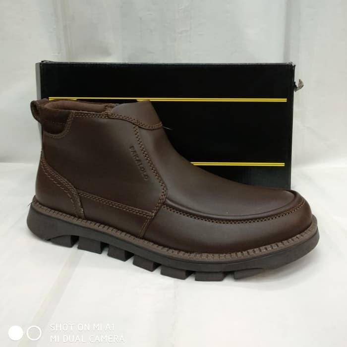 Sepatu boots kulit pakalolo N 08195 brown.original pakalolo