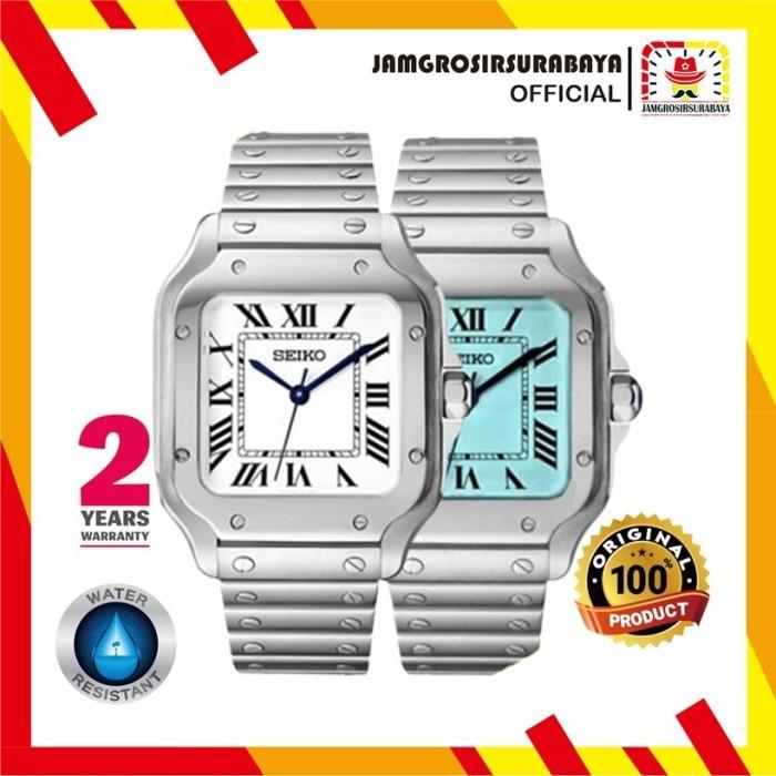 Jam Tangan Pria Seiko Mod Santos Automatic NH35 / NH-35 Original