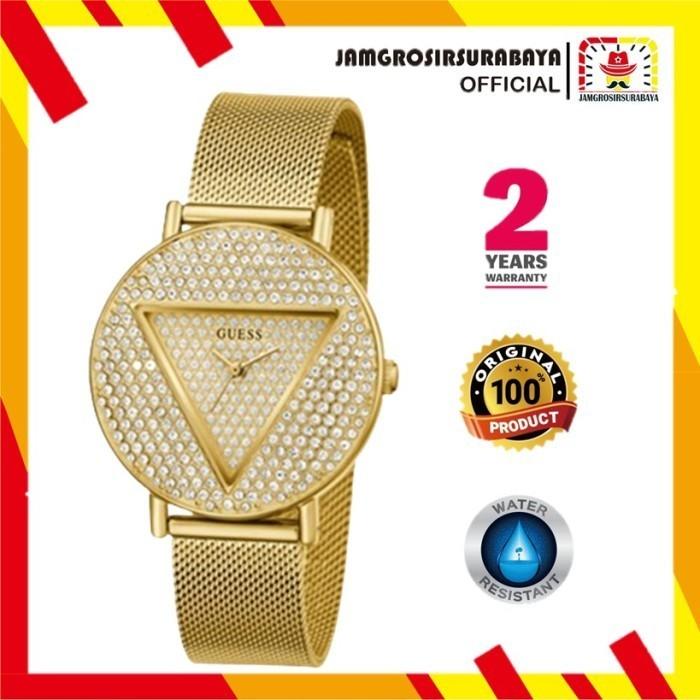 Jam Tangan Wanita Guess GW0477L2 Stainless Steel Mesh Original