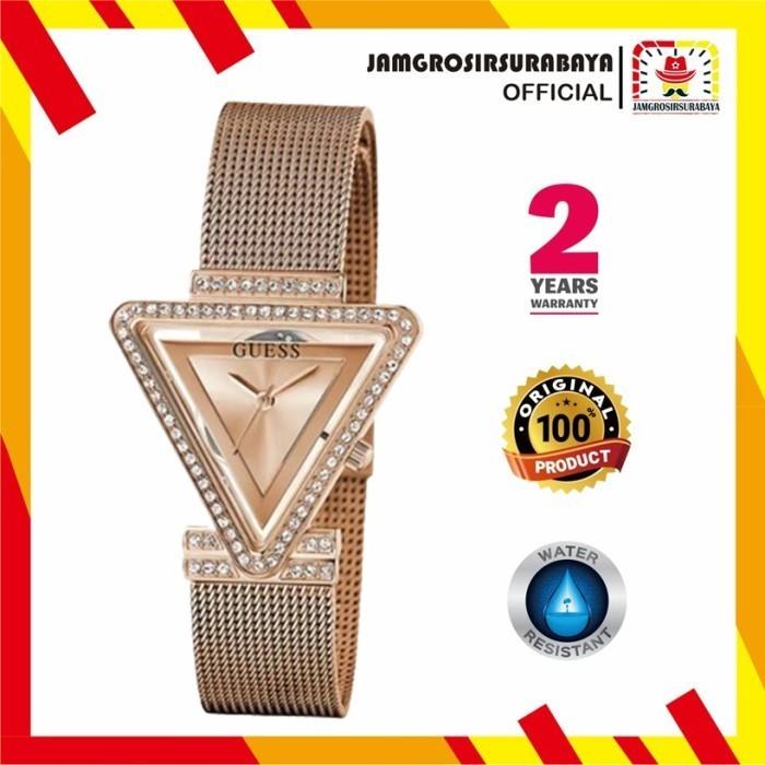 Jam Tangan Wanita Guess GW0508L3 Stainless Steel Mesh Original
