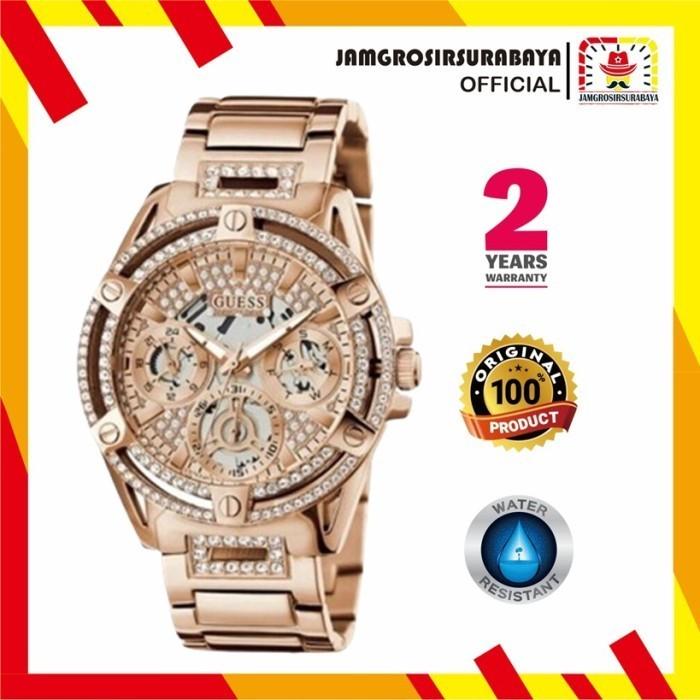 Jam Tangan Wanita Guess GW0464L3 Stainless Steel Strap Original