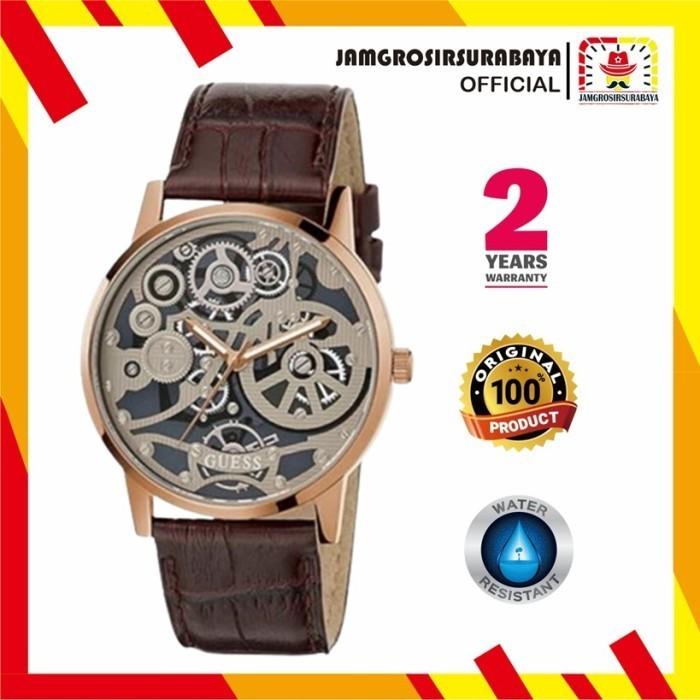 Jam Tangan Pria Guess GW0570G2 Leather Original