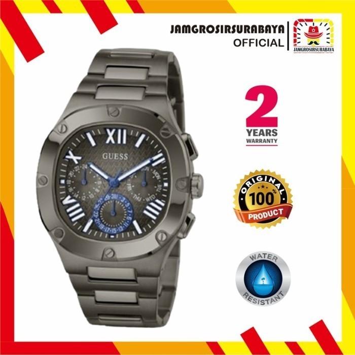 Jam Tangan Pria Guess GW0572G5 Stainless Steel Strap Original