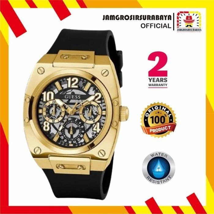 Jam Tangan Pria Guess GW0569G2 Silicone Strap Original