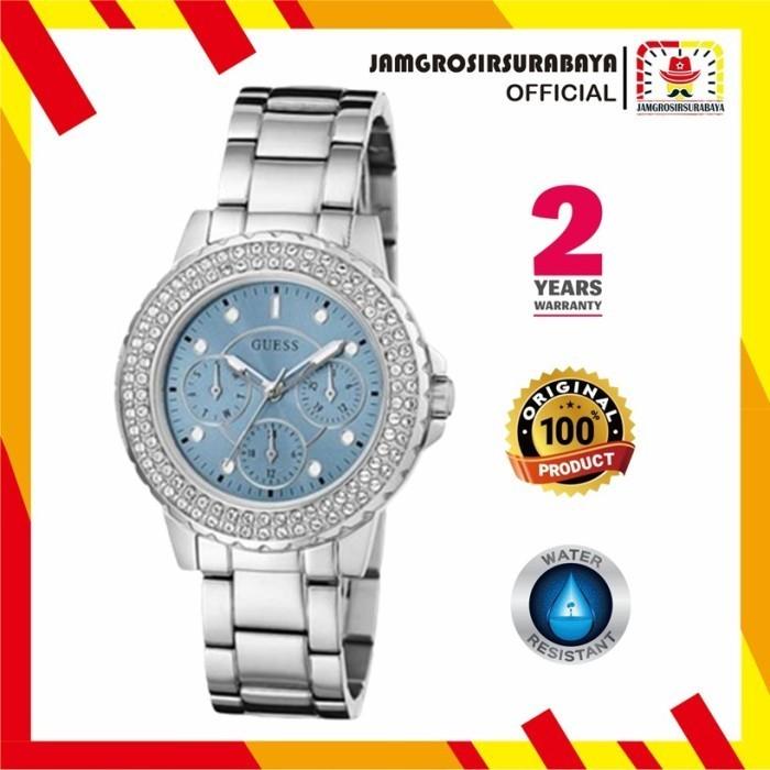 Jam Tangan Wanita Guess GW0410L1 Stainless Steel Strap Original