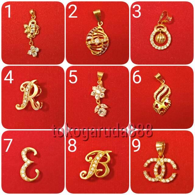 Mainan liontin kalung anak dan dewasa emas asli kadar 700 22 70% 1.6 1.7 1.8 g gr gram