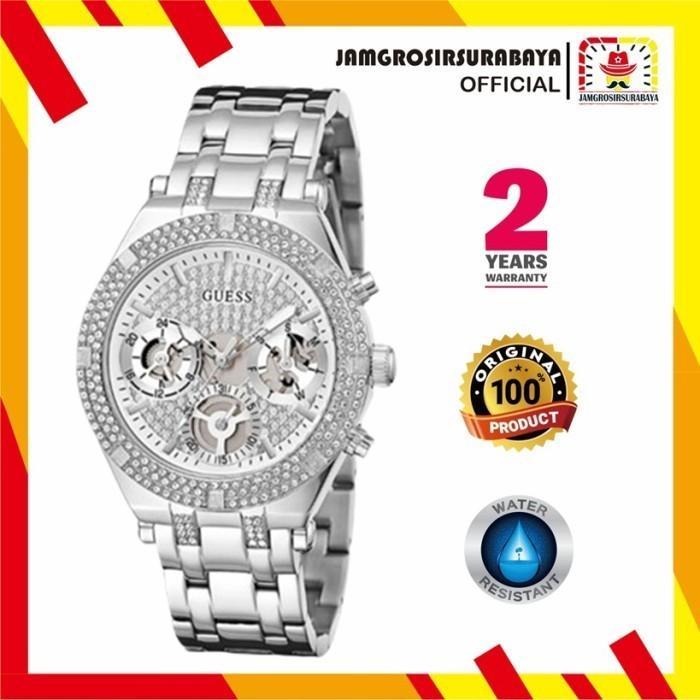 Jam Tangan Wanita Guess GW0440L1 Stainless Steel Original