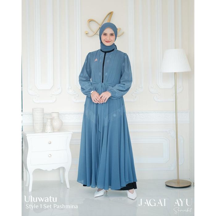 JAGAT AYU STYLE 1 PASHMINA BY ADEN HIJAB GAMIS KEKINIAN TRENDY BISA COD BAYAR DITEMPAT DRESS COUPLE 