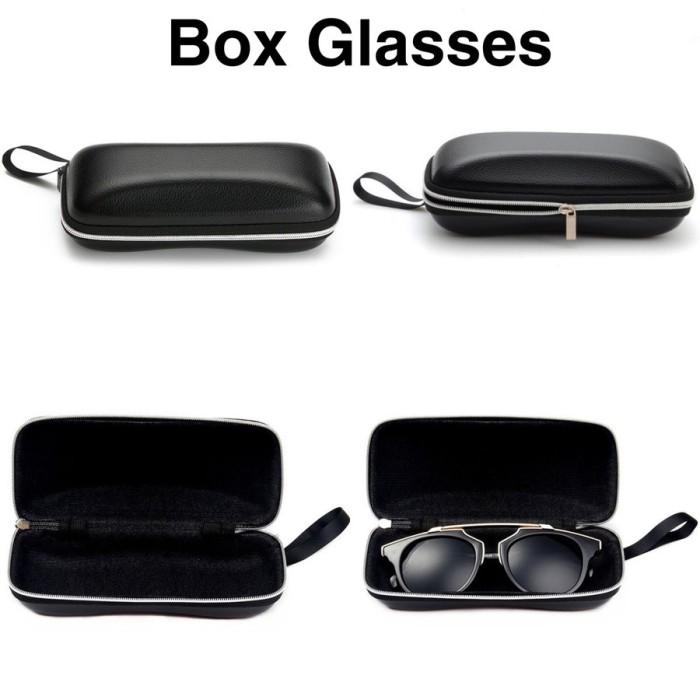 Benn RT-01 Tempat Tas Kotak kacamata Design Dompet Resleting Zipper Glasses -