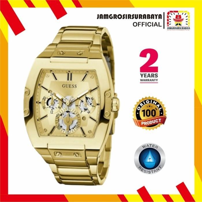 Jam Tangan Pria Guess GW0456G2 Stainless Steel Strap Original