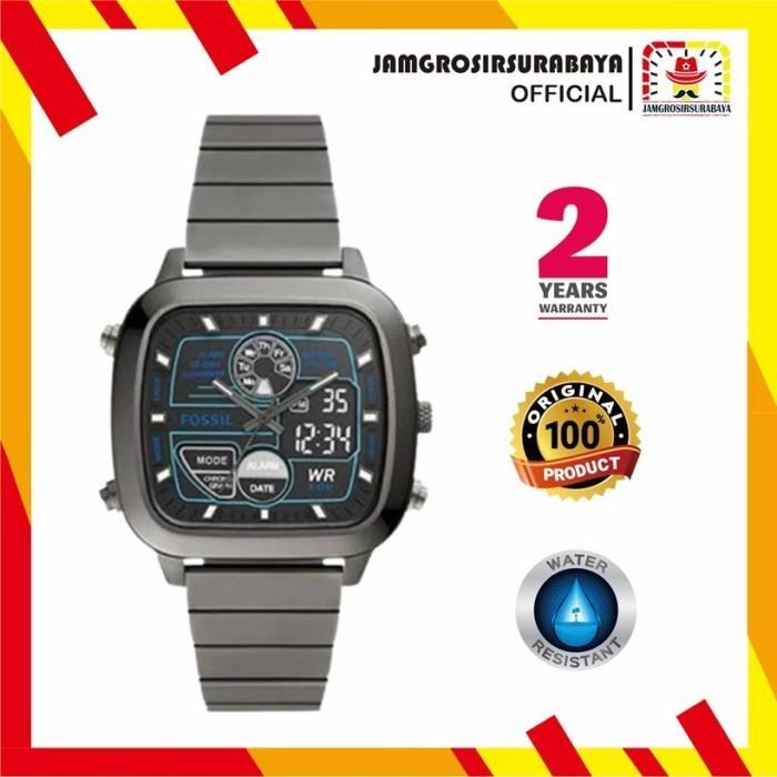 Jam Tangan Pria FossiI FS5892 / FS 5892 Retro Analog-Digital Original