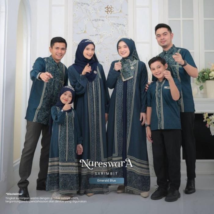 OPEN PO NARESWARA BY MEILEE ORIGINAL FREE BROOCH | GAMIS MOTIF KEKINIAN | GAMIS COUPLE PASANGAN | SA