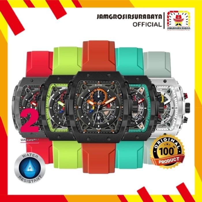 Jam Tangan Pria T5 H 3905G / H3905G / H 3905 G Rubber Strap Original