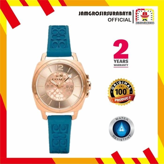 JAM TANGAN COACH WANITA 14502095 RUBBER ORIGINAL GARANSI 1 TAHUN + BOX