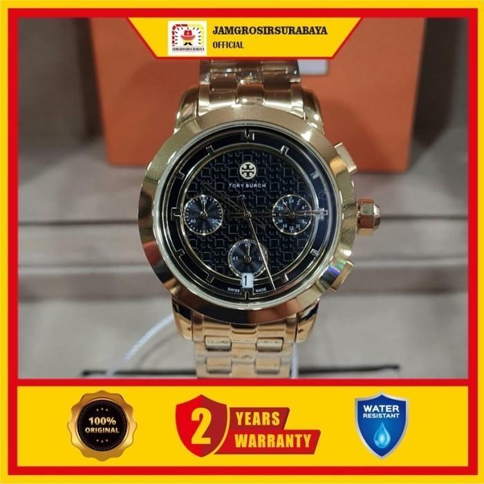 Jam Tangan Wanita Tory Burch TBW1024 / TBW-1024 Eleanor Gold Original