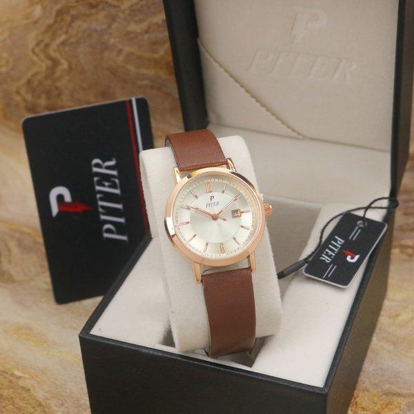 JAM TANGAN WANITA PITER KULIT ORIGINAL