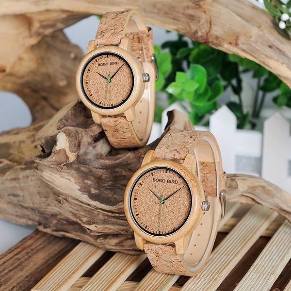 JAM TANGAN PRIA WANITA UNIK COUPLE JAM TANGAN KAYU WOODEN JAM TANGAN BOBO BIRD