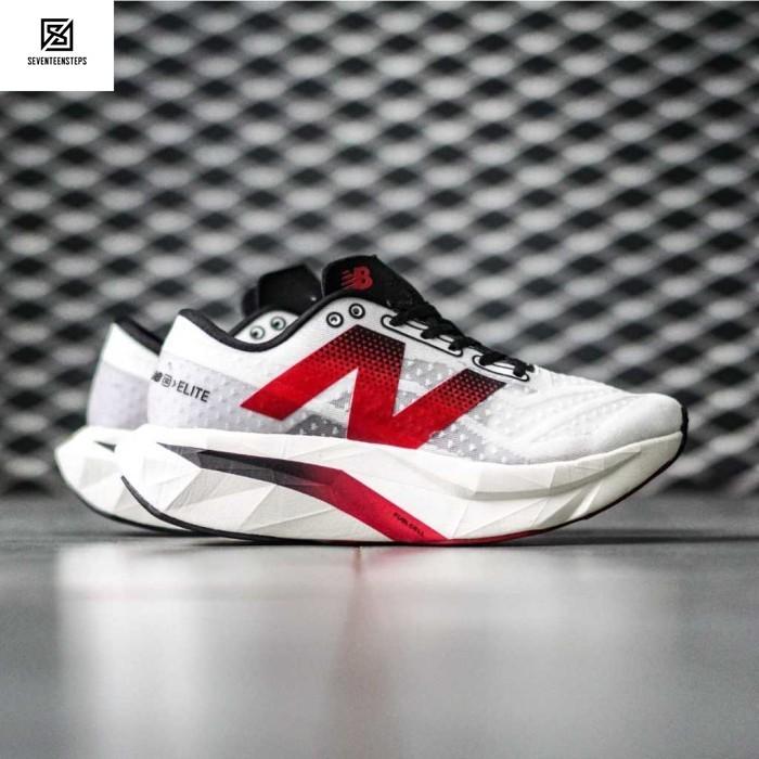 Sepatu Sneaker Running Pria NB Sc Elite V4 Original White Black Red