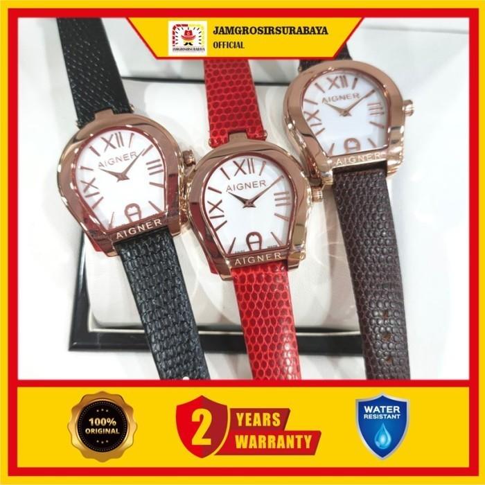 Jam Tangan Wanita Aigner Varese A48611 Leather Strap Original
