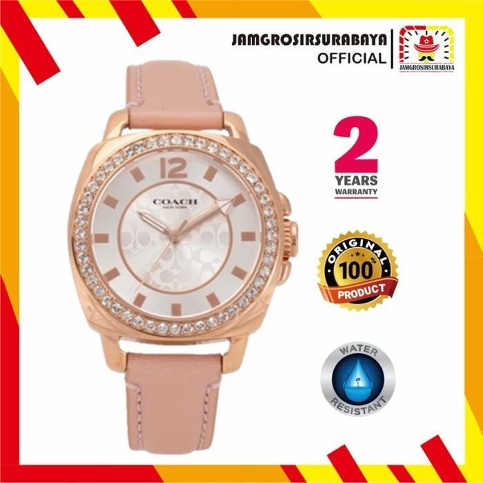 JAM TANGAN COACH WANITA 14503151 PINK ORIGINAL GARANSI 2 TAHUN + BOX