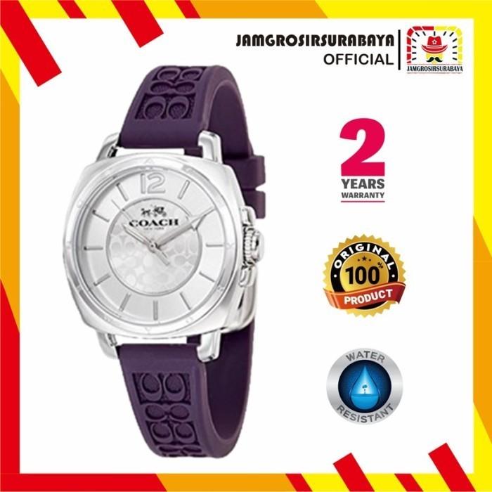 JAM TANGAN COACH WANITA 14502091 RUBBER ORIGINAL GARANSI 2 TAHUN + BOX