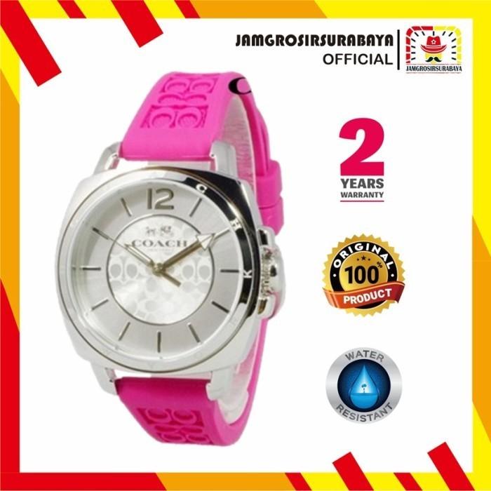 JAM TANGAN COACH WANITA 14502092 RUBBER ORIGINAL GARANSI 1 TAHUN + BOX