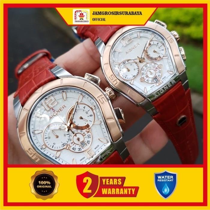 Promo!! Jam Tangan Couple Aigner Original BM Bergaransi 1 Tahun
