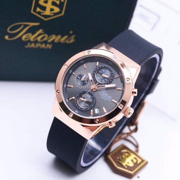 JAM TANGAN WANITA TETONIS KARET ORIGINAL