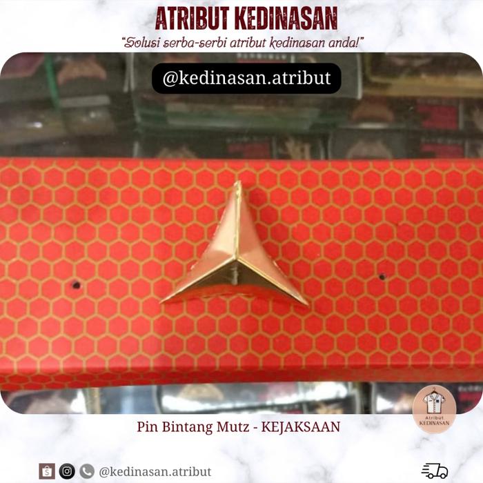 Pin Bintang Kelengkapan Mutz Peci PDH Kejaksaan