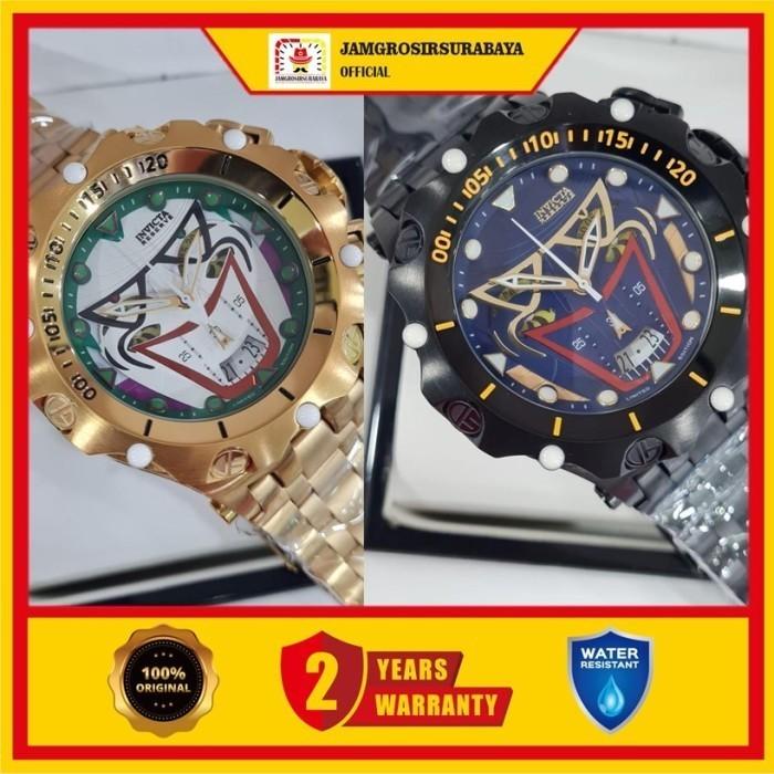 Jam Tangan Pria Invicta DC Comics Joker Series Stainless Original