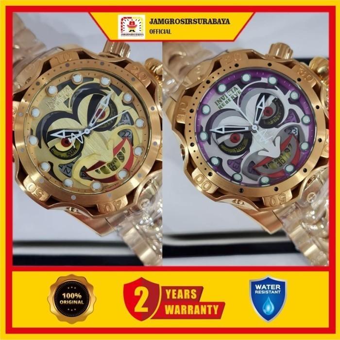 Jam Tangan Pria Invicta 33810 & 30295 DC Comics Joker Original