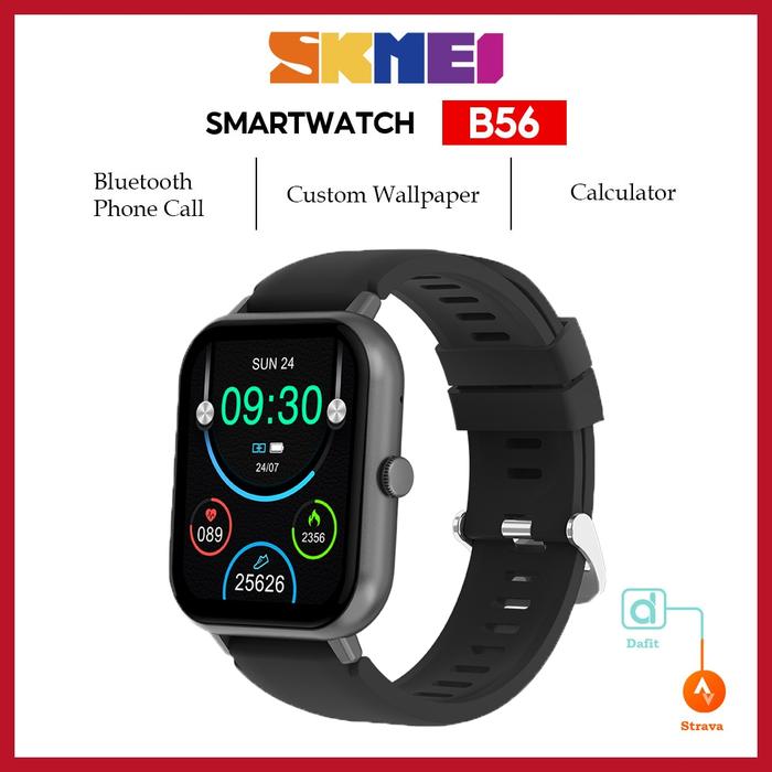 Smart Watch jam kalkulator Persegi smartwatch sport pria touch screen wanita hp android pintar outdo
