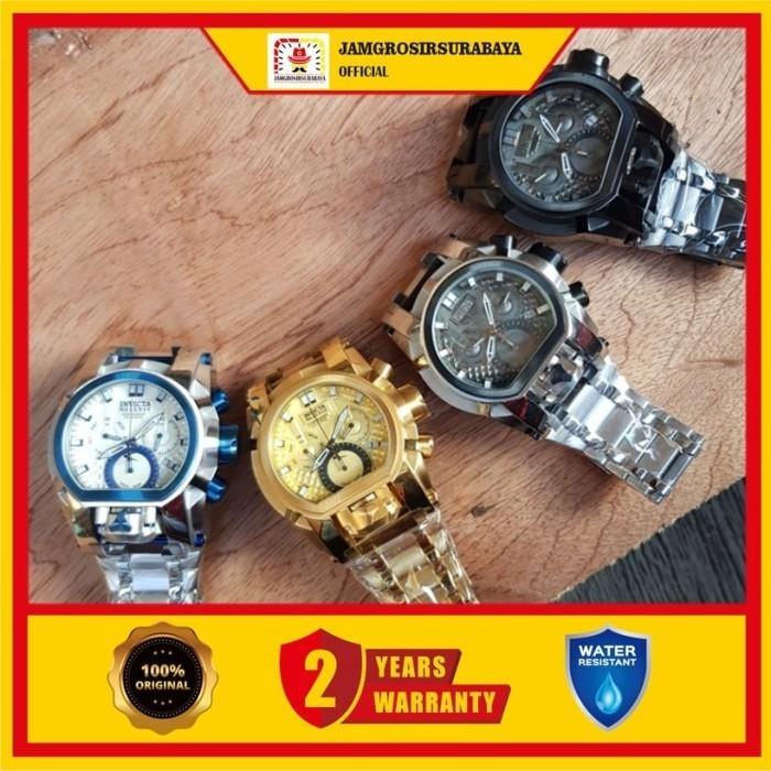 Jam Tangan Pria Invicta Bolt Zeus Dual time Original BM